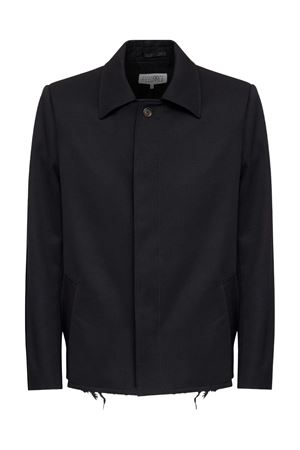 Giacca in gabardine di lana nera MM6 MAISON MARGIELA | SH0AM0073S78542900